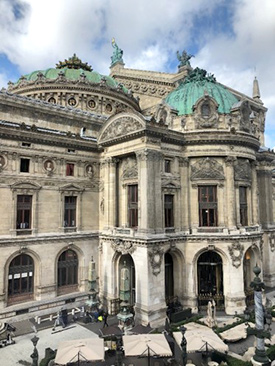 Rent in central Paris is soaring. (Photo shows Opera Garnier seen from a window of SPACES in the heart of Paris)